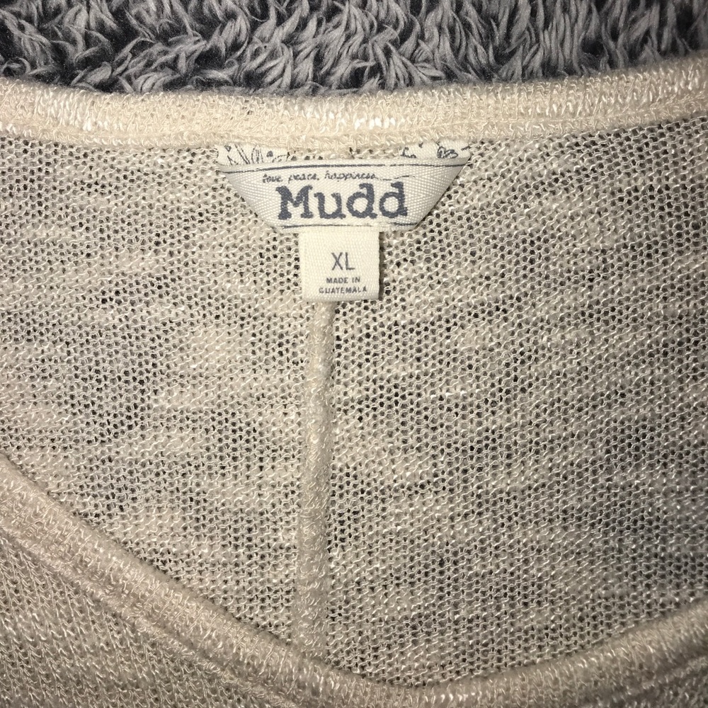 Cream scoopneck sweater tunic - Picture 3 of 4